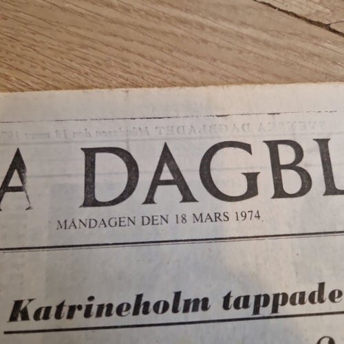 Svenska Dagbladet från 18 mars 1974