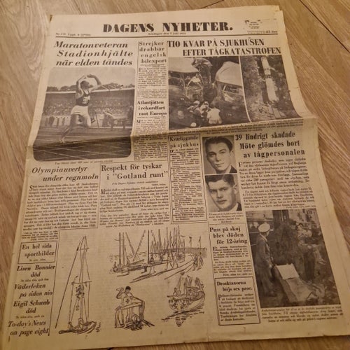 Dagens Nyheter Lördagen den 5 Juli 1952