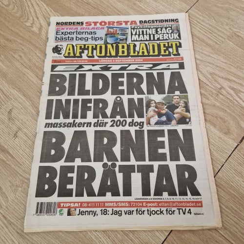Aftonbladet Lördag 4 September 2004