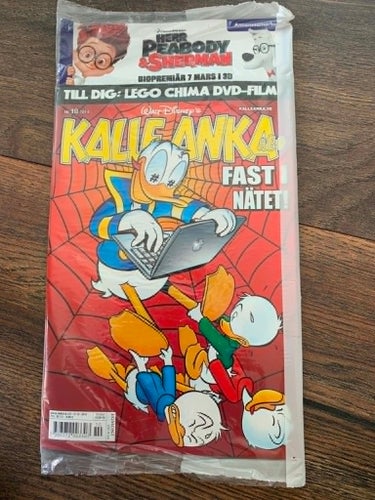 Kalle Anka & C:o Nr 10 2014 inplastad med Chima DVD