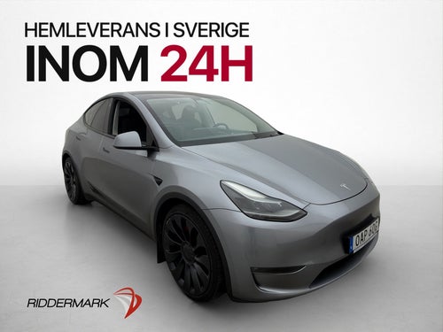 Tesla Model Y AWD Performance 534hk Autopilot Kamera Sv-Såld