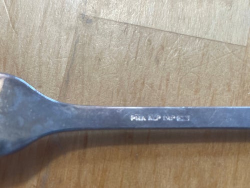 8 gafflar PMA ALP NS 375 I blå klocka tårtaked