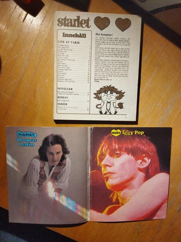 Starlet 1978 nr 10 Starlet tjejen Ann Sofie, Iggy Pop, Thomas Ledin. Very Good