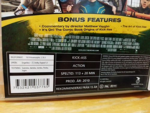 Kick-Ass Aaron Taylor-Johnson Christopher Mintz-Plasse Matthew Vaughn. DVD