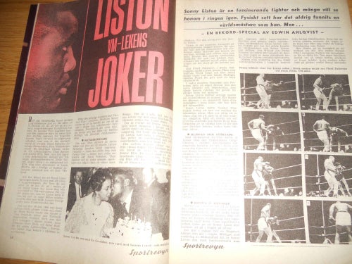 Rekord nr40 1967 Polonia Polen lagbild, Dan Waern, Sonny Liston