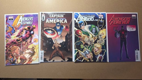 Samling Marvel Comics – Avengers & Captain America #1 m.fl. (Olästa)