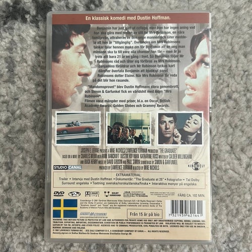Mandomsprovet (The Graduate) DVD med Dustin Hoffman