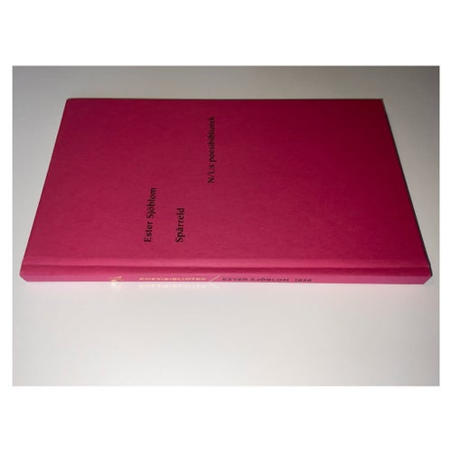 Nyskick! Spärreld / Ester Sjöblom / inbunden bok / poesi