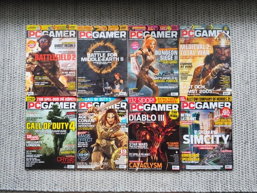 8 nr av Svenska PC Gamer från 2005-2013