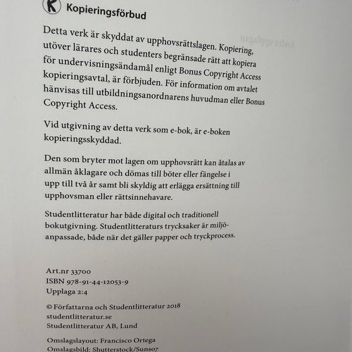 Etikboken : Etik för vårdande yrken av Lars Sandman, Sofia Kjellström (2018)