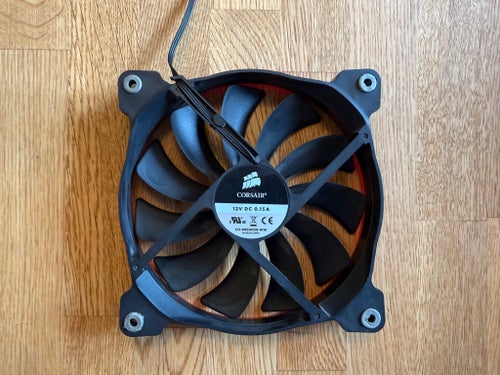 140mm fläkt Corsair 12V DC 0.15A fläkt