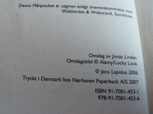 SNABBA CASH, JENS LAPIDUS, 2007, POCKET, BOK, BÖCKER