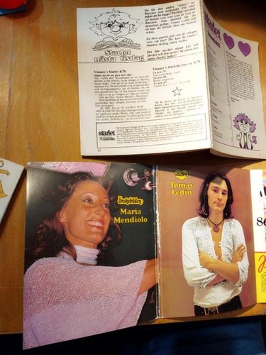 Starlet 1978 nr 22 Omslag Lena, Tomas Ledin, Maria Mendiolo Mendiola. Very Good