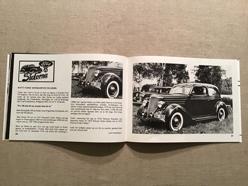 MOTORHISTORISKT MAGASIN NR 6-7 1978 FORD V8, PEUGEOT MÅNGA GAMLA BILAR
