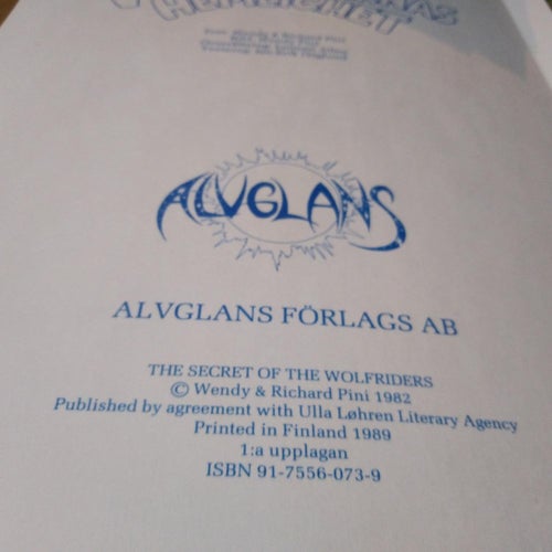 Alverfolket 13 Vargryttarnas hemlighet. Very Good plus