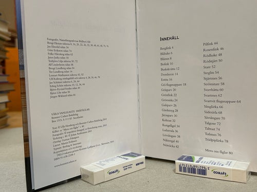 Våra vanligaste småfåglar av Ulla Hemberg. bok, Very fine plus