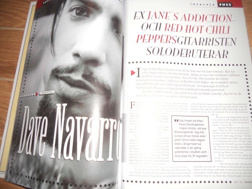 Fuzz nr7 2001 Dave Navarro Red Hot Chili Peppers, JaneÂ´s Addiction, Jack Bruce