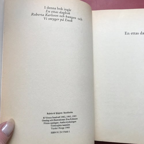 MIMMIS BOK Viveca Sundvall 1988