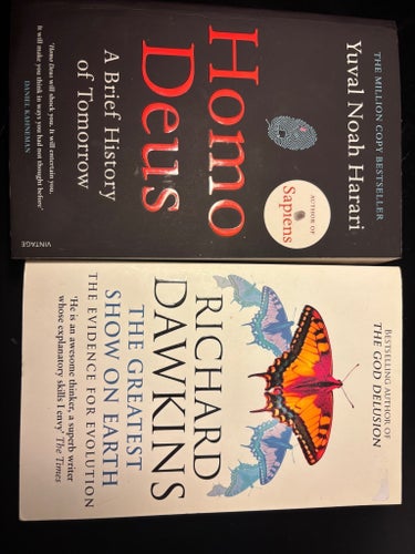 Harari Homo Deus & Dawkins The Greatest Show on Earth