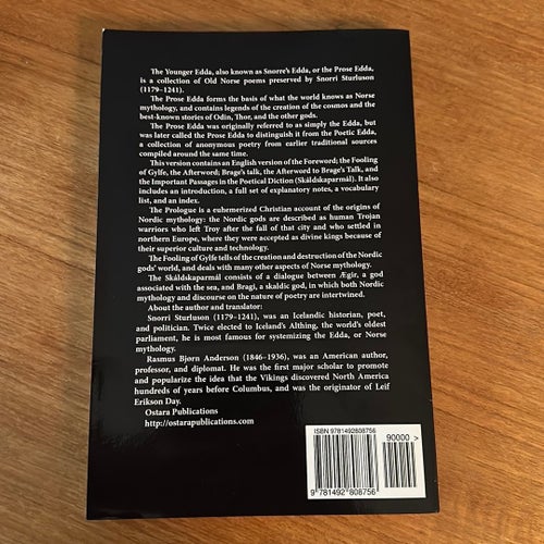 THE PROSE EDDA by Snorri Sturluson, 2013 Eddan