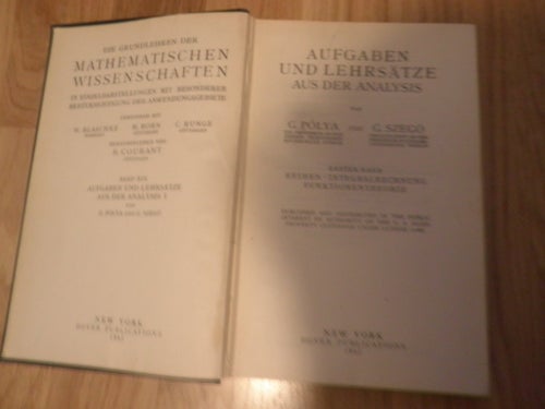 Aufgaben und Lehrsätze aus der Analysis I av G. Pólya och G. Szegö, 1945