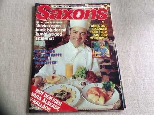Saxons Nr 37 1976 Anna UPPSTRÖM FRÅN SKÖVDE,Tv Hallåor,Alan Ladd Hollywood