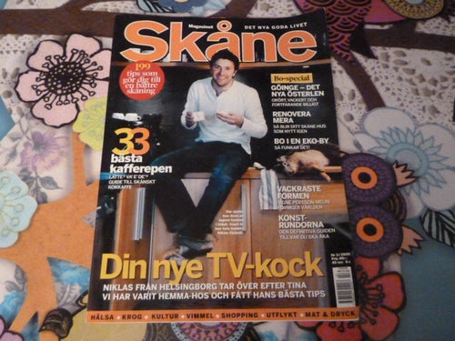 SKÅNE MAGASINET, 2005 NR 2, TIDNING, DIN NYE TV-KOCK, 33 BÄSTA KAFFEREPEN