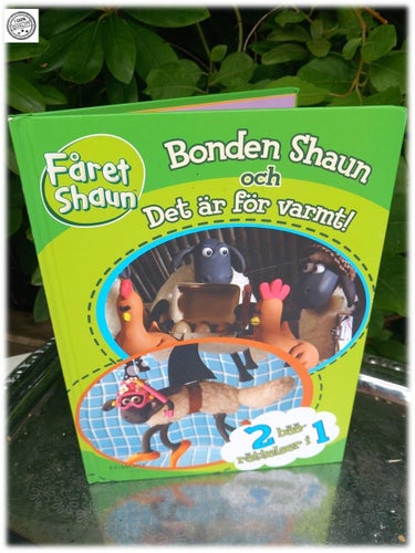 Bonden Fåret Shaun och det är för varmt barnbok 2 berättelser i 1 Aardmann Anim