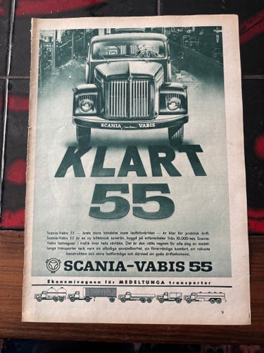 Scania-Vabis 55 1959 reklam annons
