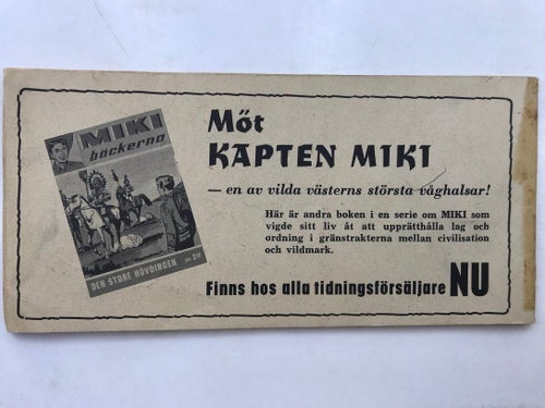 Trioserien Bronco - 1962:3 VG