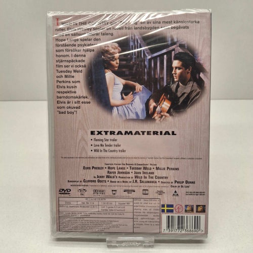 Wild in the Country - Elvis Presley - Region 2, DVD-Film, Svensk text, Inplastad
