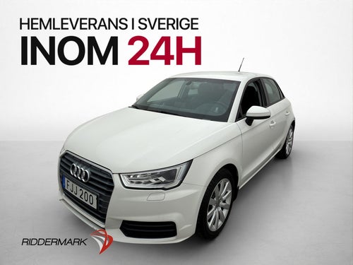 Audi A1 Sportback 1.0 TFSI 95hk 1 Brukare P-Sensor Bluetooth