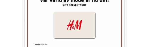 H&M presentkort