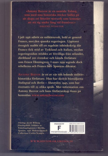 Spanska Inbördeskriget av Antony Beevor