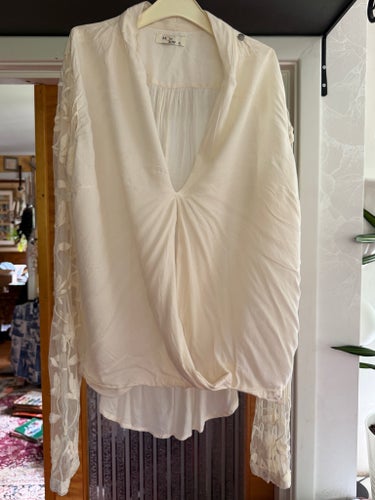 MONROW vit blus, storlek XL