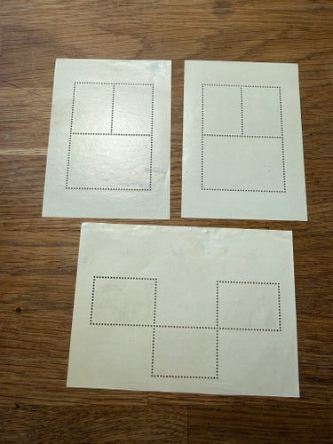 Belgien – 3 st äldre frimärksblock / miniblad (1962–1964)