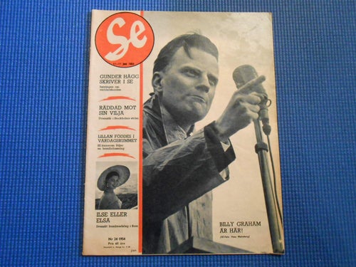 SE 24 1954 Billy Graham Esso Ljusdal Gunder Hägg