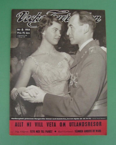 Vecko-Journalen 1954-6. Prinsessan Margharetha, A. Lyttkens