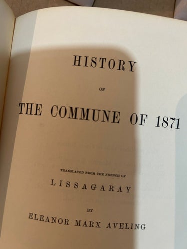 History of the commune of 1871 by Lissagaray, bok, Very Good plus, SM, N