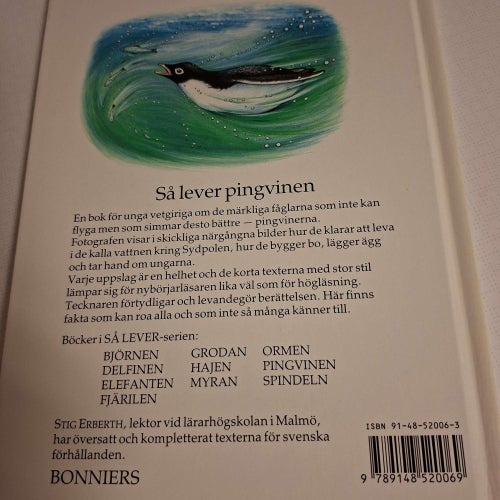 Så lever pingvinen (inb) Toppskick, som ny!!