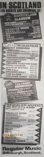 DEPECHE MODE, MOTÖRHEAD, JOHNNY THUNDERS, HANOI ROCKS, U2, MARILLION AD 1984