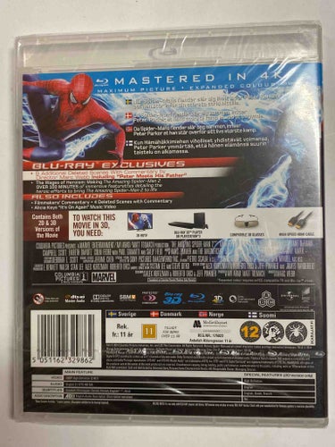 Blu-ray 3D The Amazing Spider-Man 2 INPLASTAD