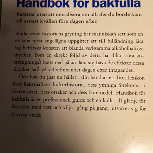 Handbok för bakfulla av David Outerbridge, 1984