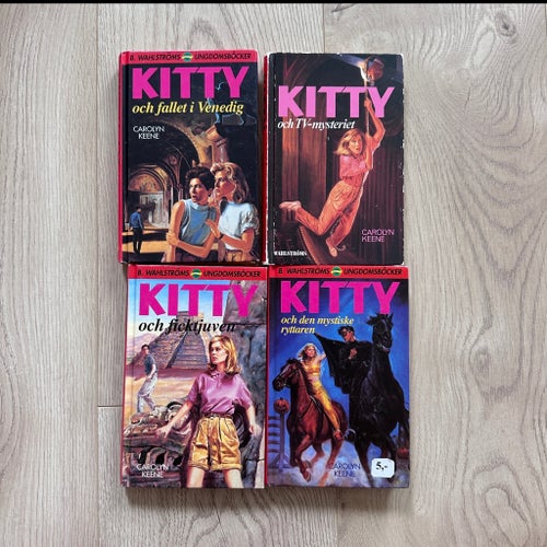 4x Kitty böcker av Carolyn Keene