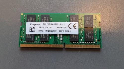16 GB Kingston DDR4 2666 MHz PC4-2666 SODIMM ramblok