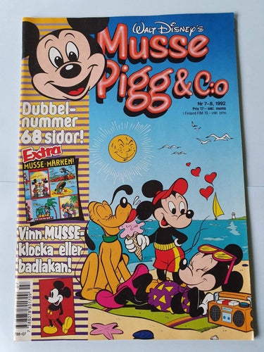 Musse Pigg & Co nr 7-8 från 1992