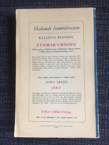 Katarina Brendel / Atomskymning / Häftad / Fint skick