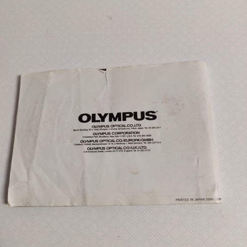 OLYMPUS OM 707 Instruction Manual Book