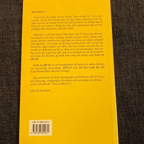 Lista Ut Ditt Liv - John M. Steinberg