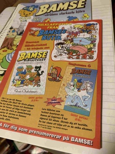 Bamse - 2003:16 NM med svår bilaga